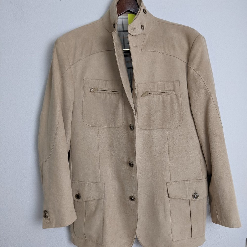 Corneliani ID Men's Faux Suede Jacket Size XL (44R US/ 54R IT) - in EUC